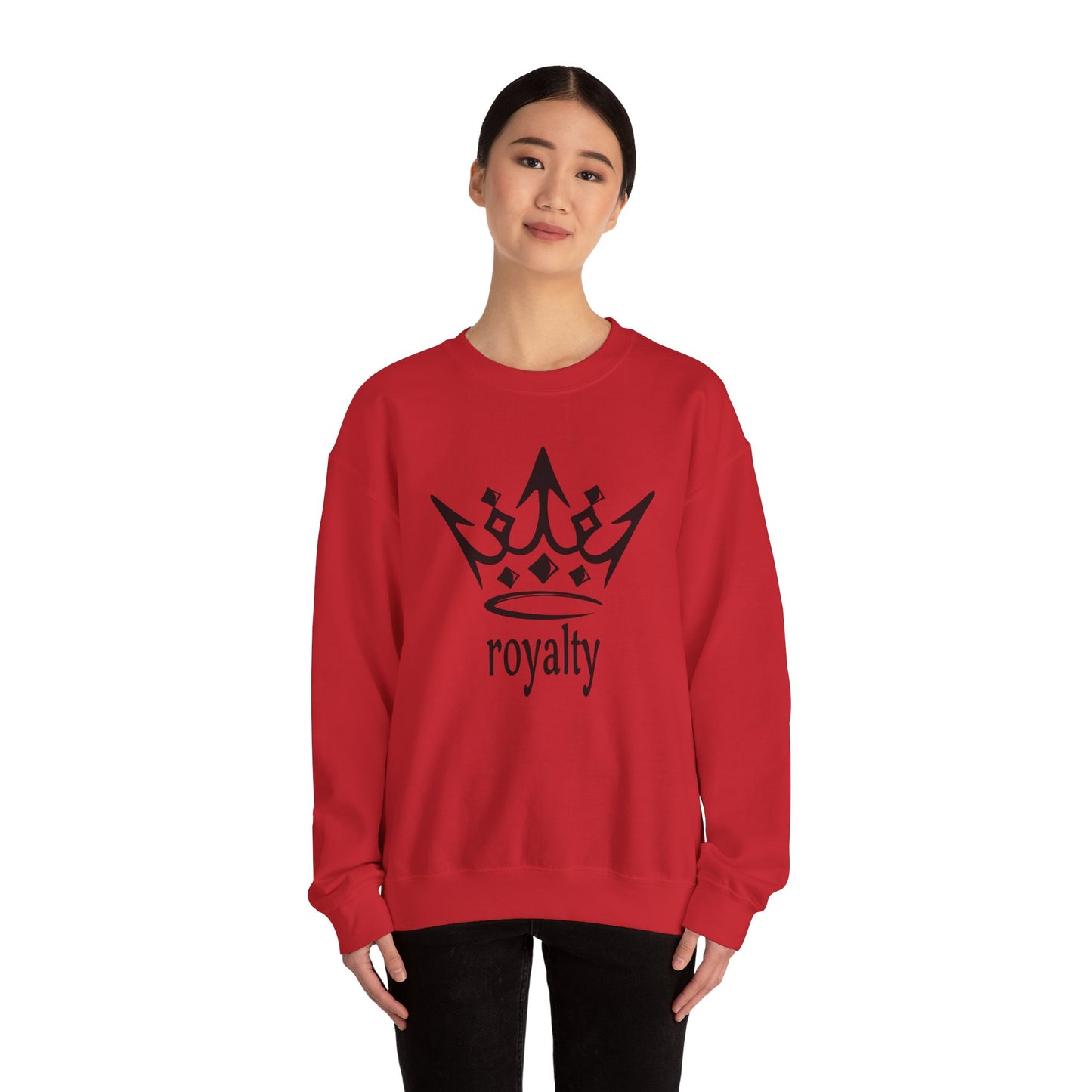 Royalty Crown Sweatshirt — 'royalty' Graphic Crewneck