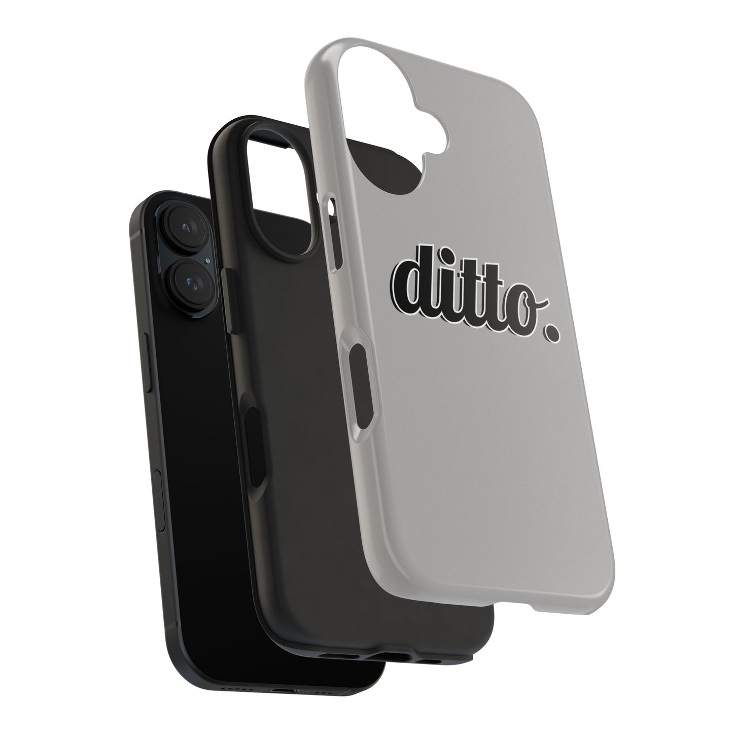 Ditto. Tough Phone Case — Retro Script Protective Phone Cover