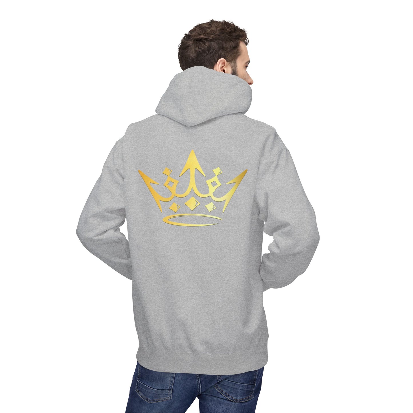 Gold Royalty Crown Hoodie - Minimal Luxe Pullover