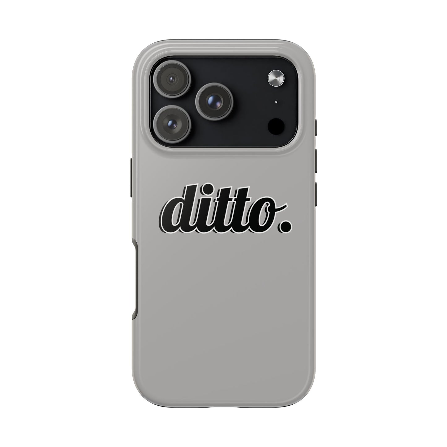 Ditto. Tough Phone Case — Retro Script Protective Phone Cover