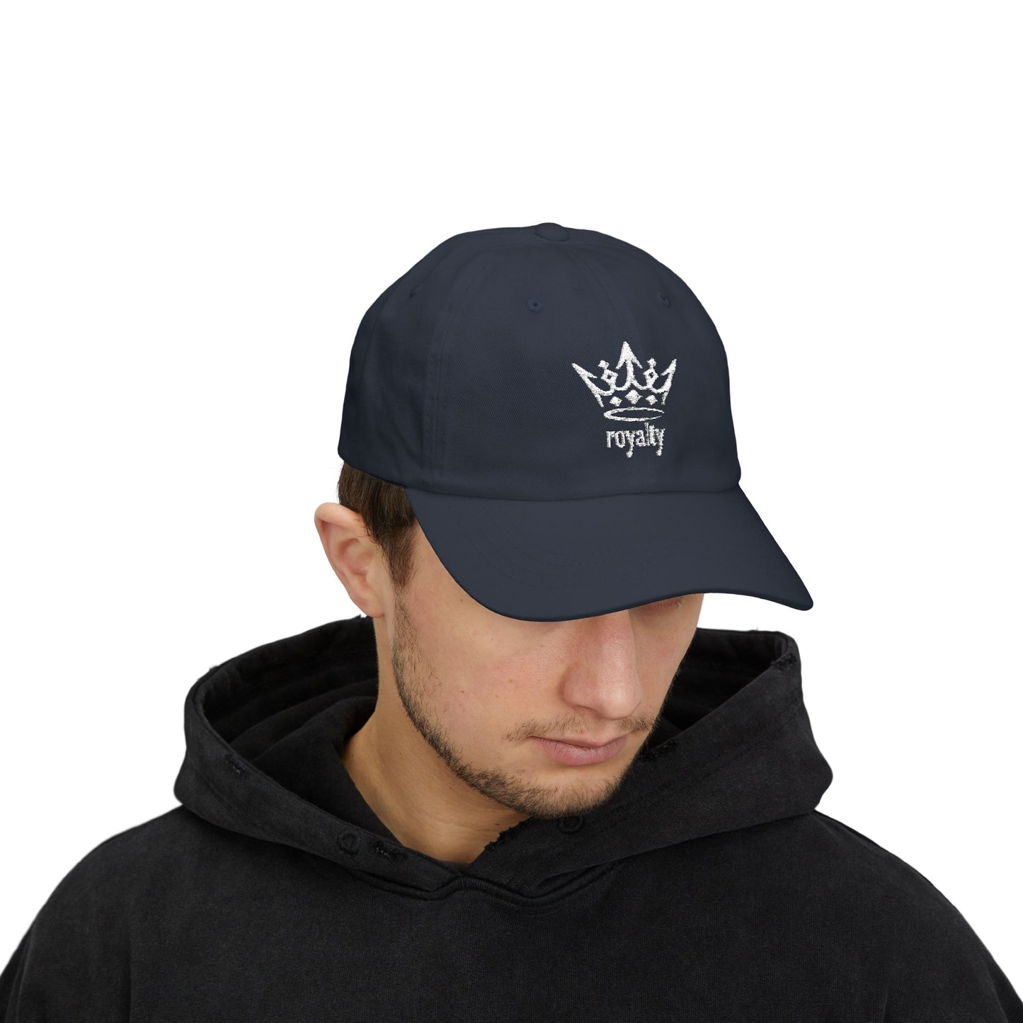 White Crown ‘Royalty’ Embroidery — Baseball Cap