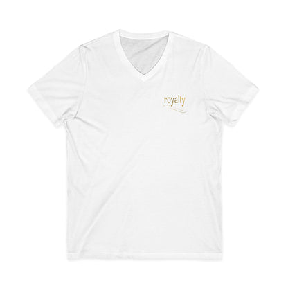 Gold Royalty Script V-Neck Tee