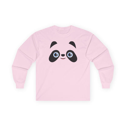 Pandamonium Long Sleeve Tee — Cute Cartoon Animal Shirt for Kids & Adults