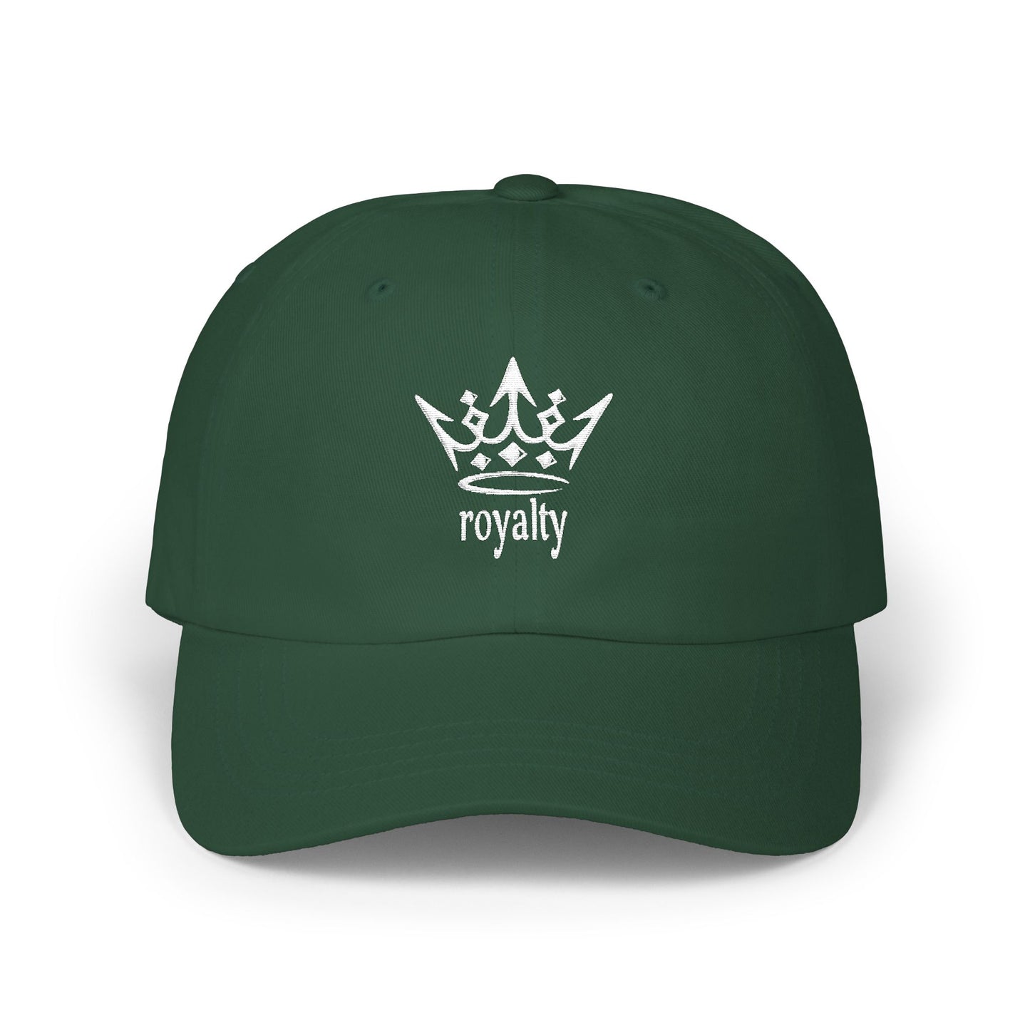 White Crown ‘Royalty’ Embroidery — Baseball Cap