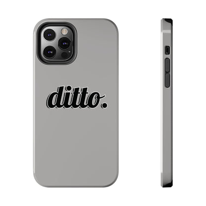Ditto. Tough Phone Case — Retro Script Protective Phone Cover