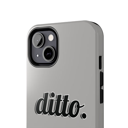 Ditto. Tough Phone Case — Retro Script Protective Phone Cover