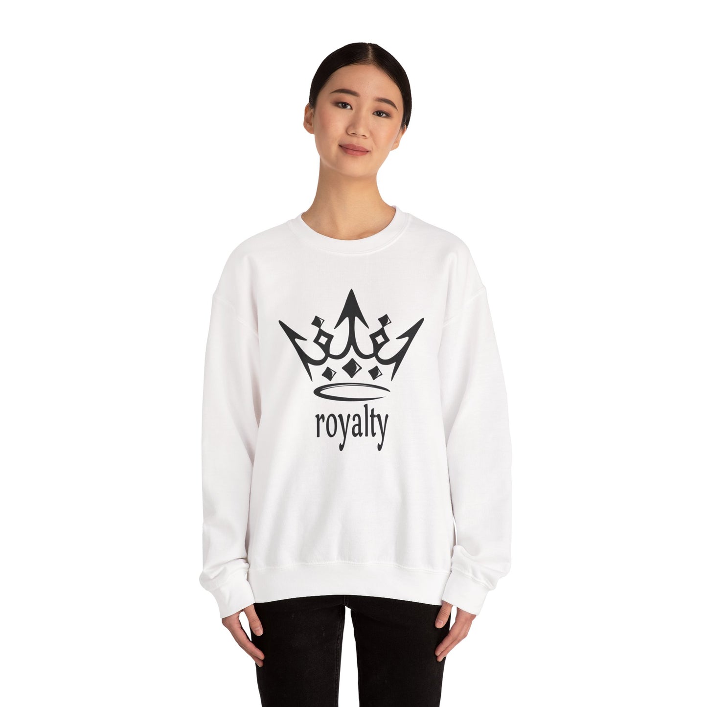 Royalty Crown Sweatshirt — 'royalty' Graphic Crewneck