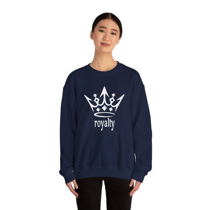 White Crown 'Royalty' – Graphic Crewneck for Regal Style