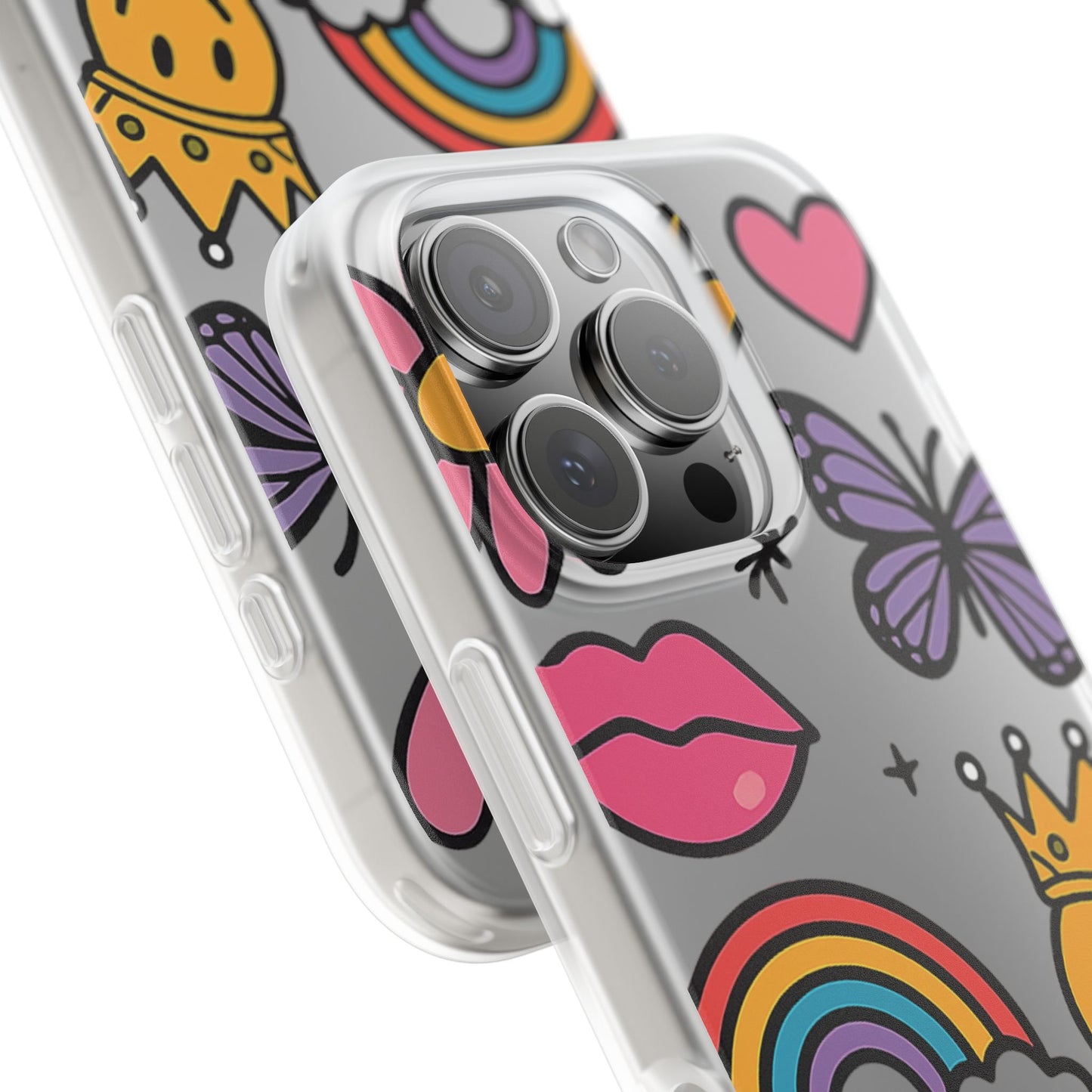 Doodle Pop Sticker Collage— Sleek Protective Flexi-Case