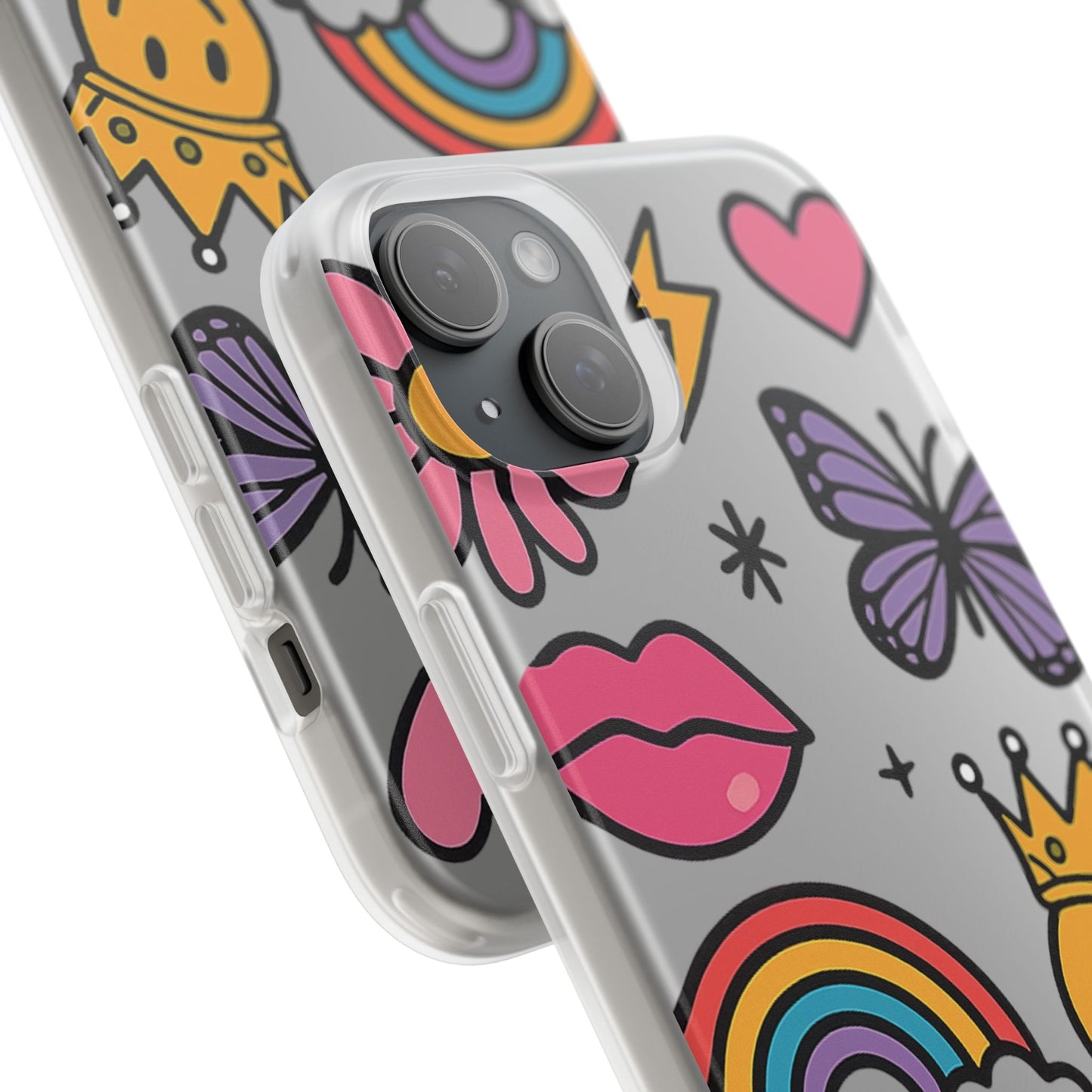 Doodle Pop Sticker Collage— Sleek Protective Flexi-Case
