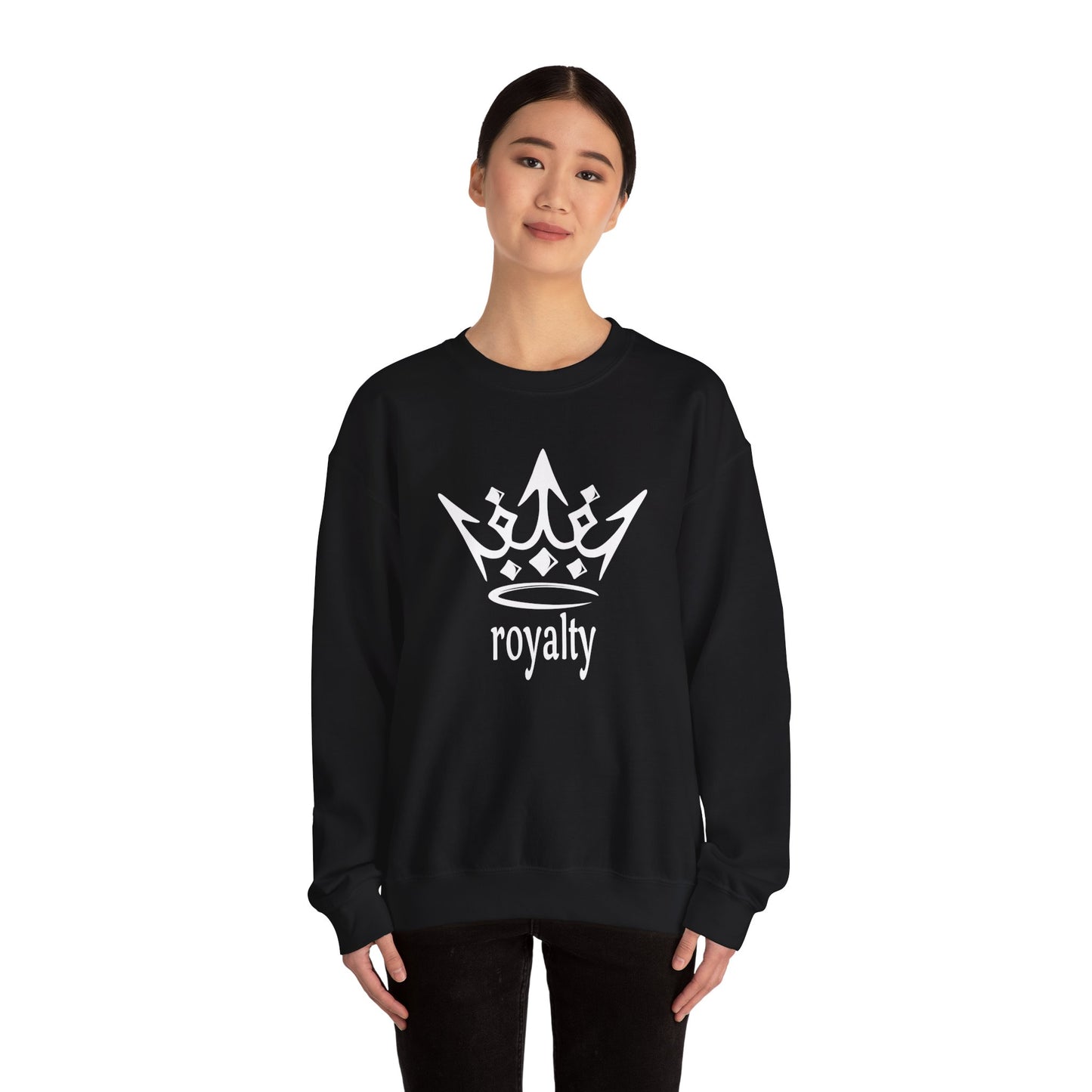 White Crown 'Royalty' – Graphic Crewneck for Regal Style