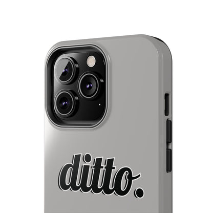 Ditto. Tough Phone Case — Retro Script Protective Phone Cover