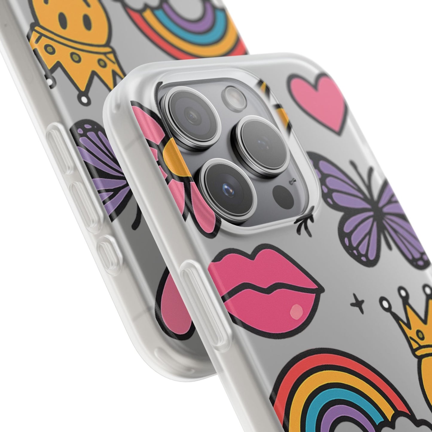 Doodle Pop Sticker Collage— Sleek Protective Flexi-Case