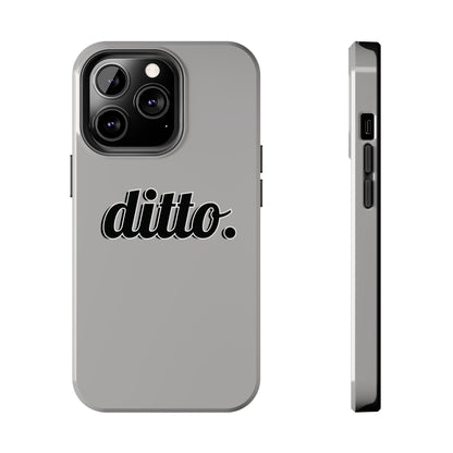 Ditto. Tough Phone Case — Retro Script Protective Phone Cover