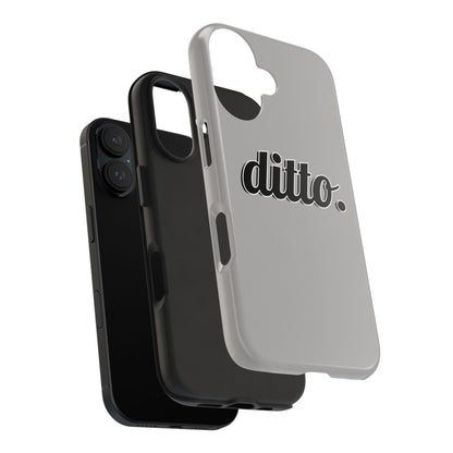 Ditto. Tough Phone Case — Retro Script Protective Phone Cover