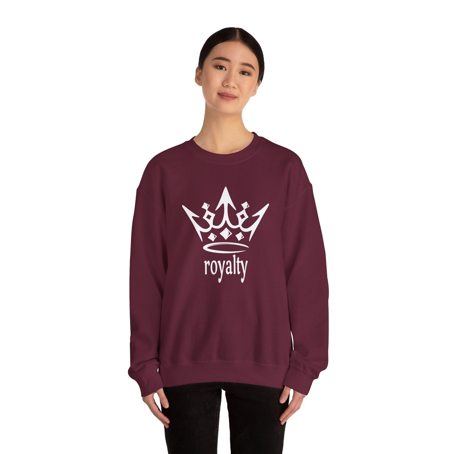 White Crown 'Royalty' – Graphic Crewneck for Regal Style