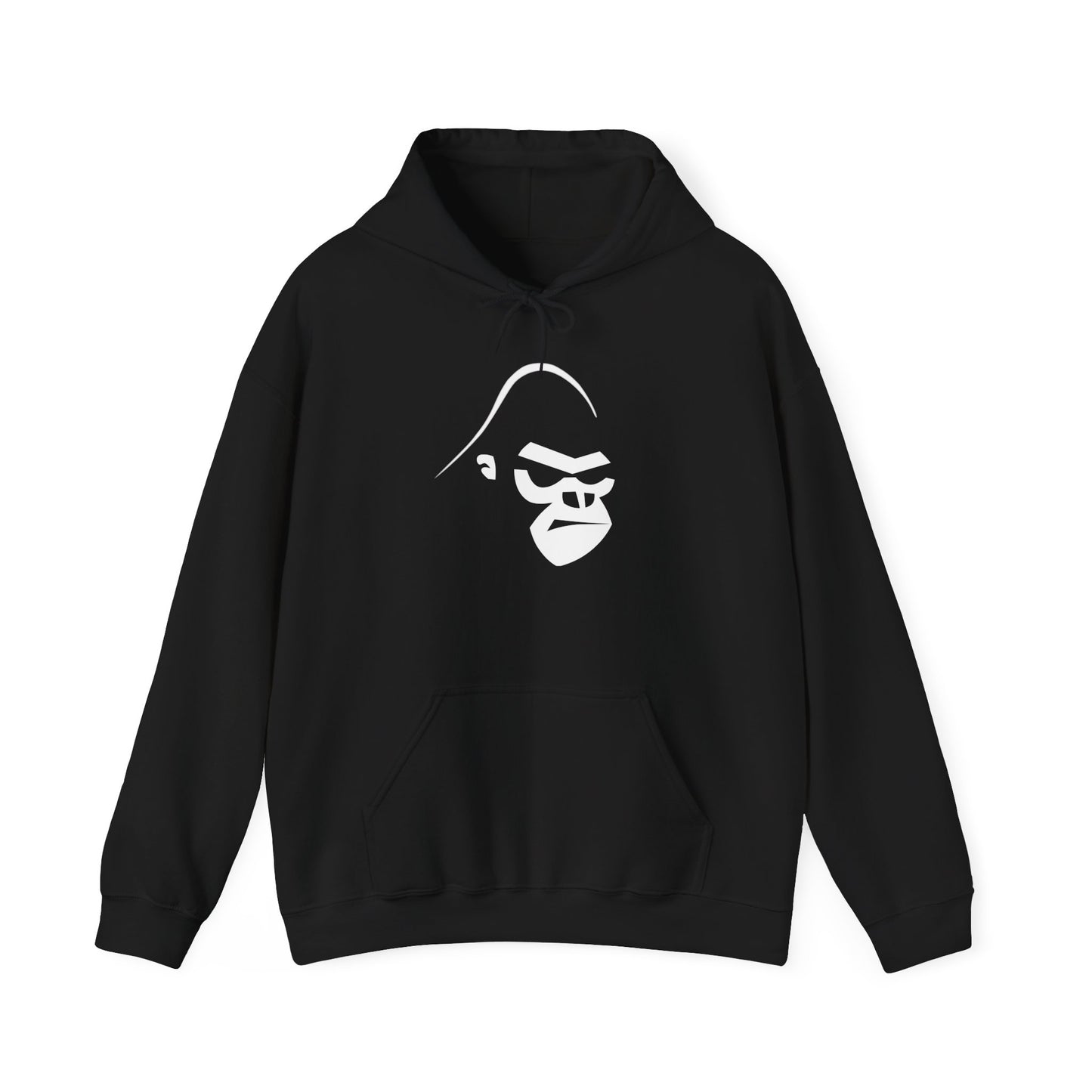Gorilla Strength Hoodie - Minimal Ape Logo Pullover