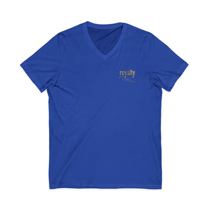 Gold Royalty Script V-Neck Tee