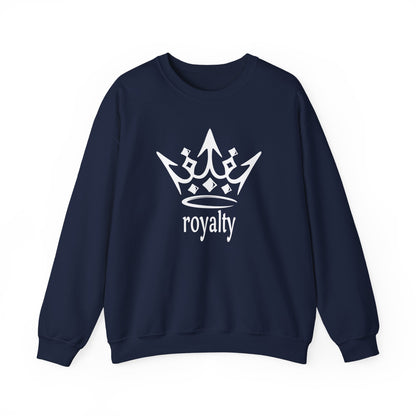 White Crown 'Royalty' – Graphic Crewneck for Regal Style