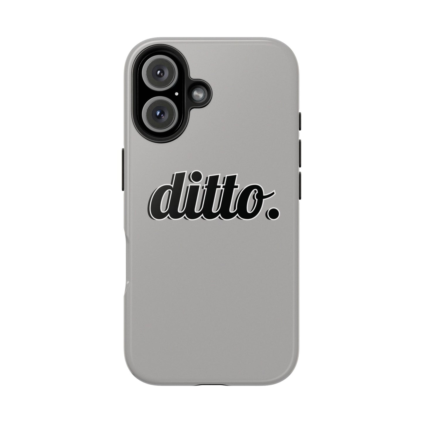 Ditto. Tough Phone Case — Retro Script Protective Phone Cover