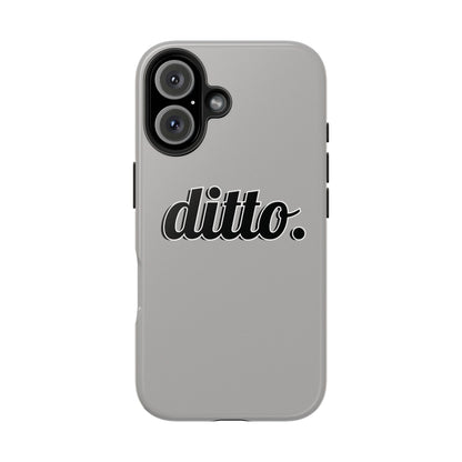 Ditto. Tough Phone Case — Retro Script Protective Phone Cover