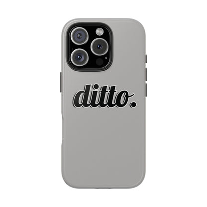 Ditto. Tough Phone Case — Retro Script Protective Phone Cover