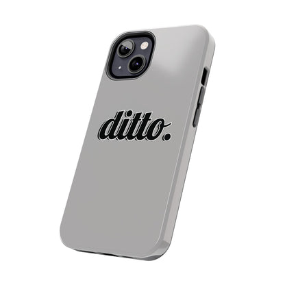 Ditto. Tough Phone Case — Retro Script Protective Phone Cover