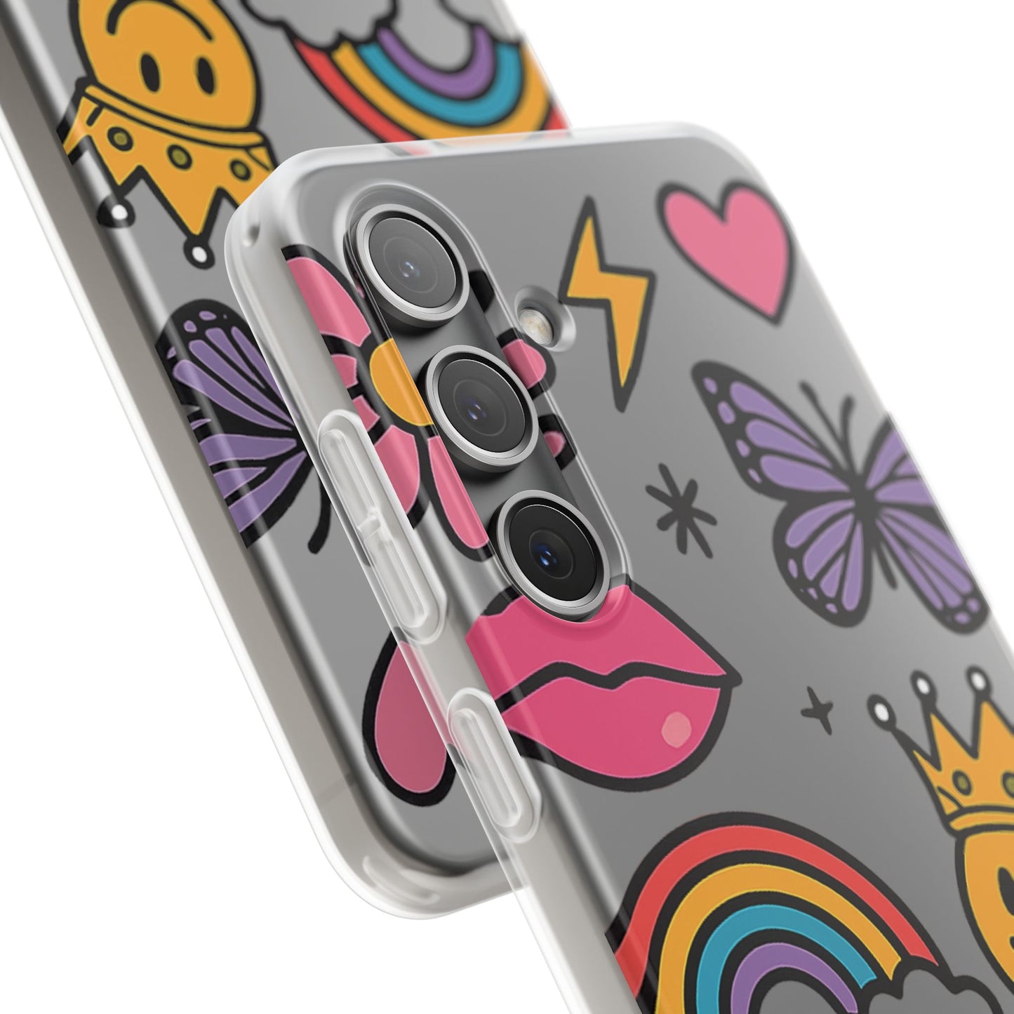 Doodle Pop Sticker Collage— Sleek Protective Flexi-Case