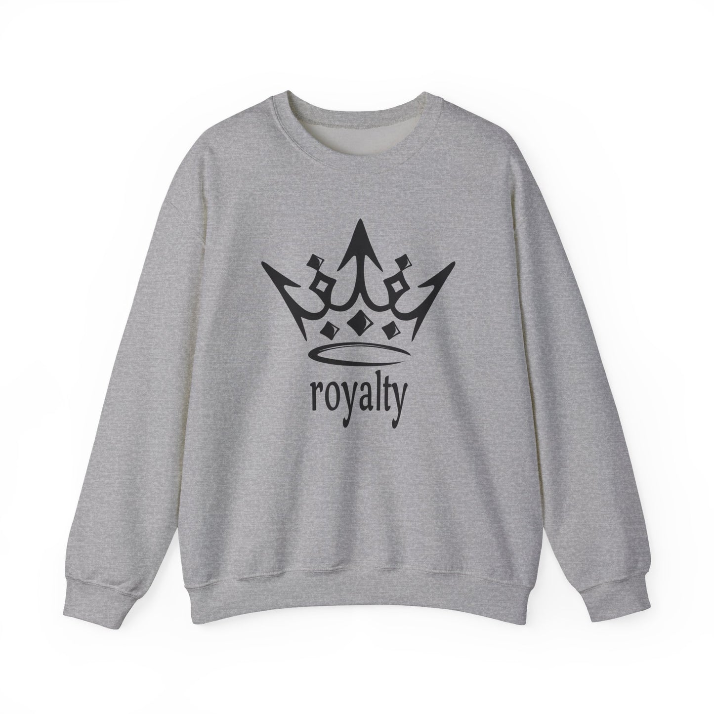 Royalty Crown Sweatshirt — 'royalty' Graphic Crewneck