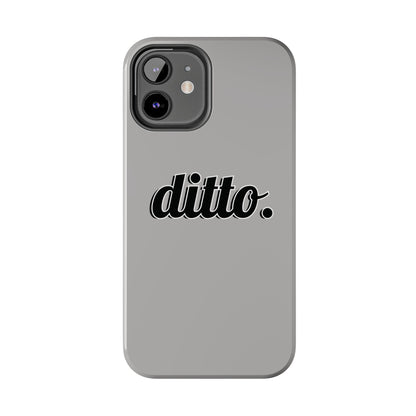 Ditto. Tough Phone Case — Retro Script Protective Phone Cover