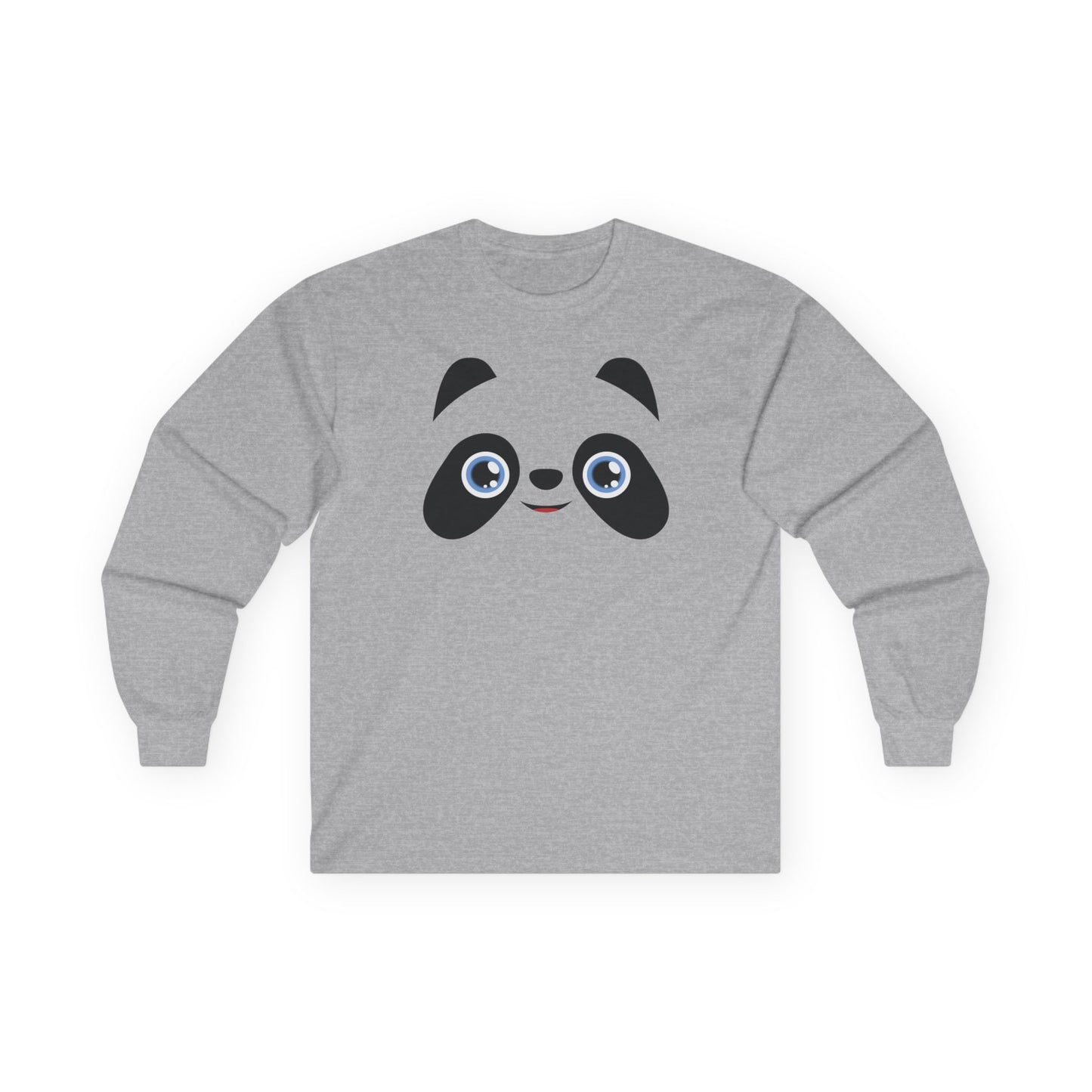 Pandamonium Long Sleeve Tee — Cute Cartoon Animal Shirt for Kids & Adults