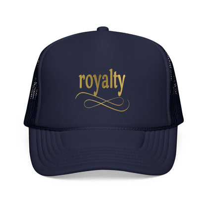 Gold Royalty Script Trucker Cap – Gold Script Mesh Hat