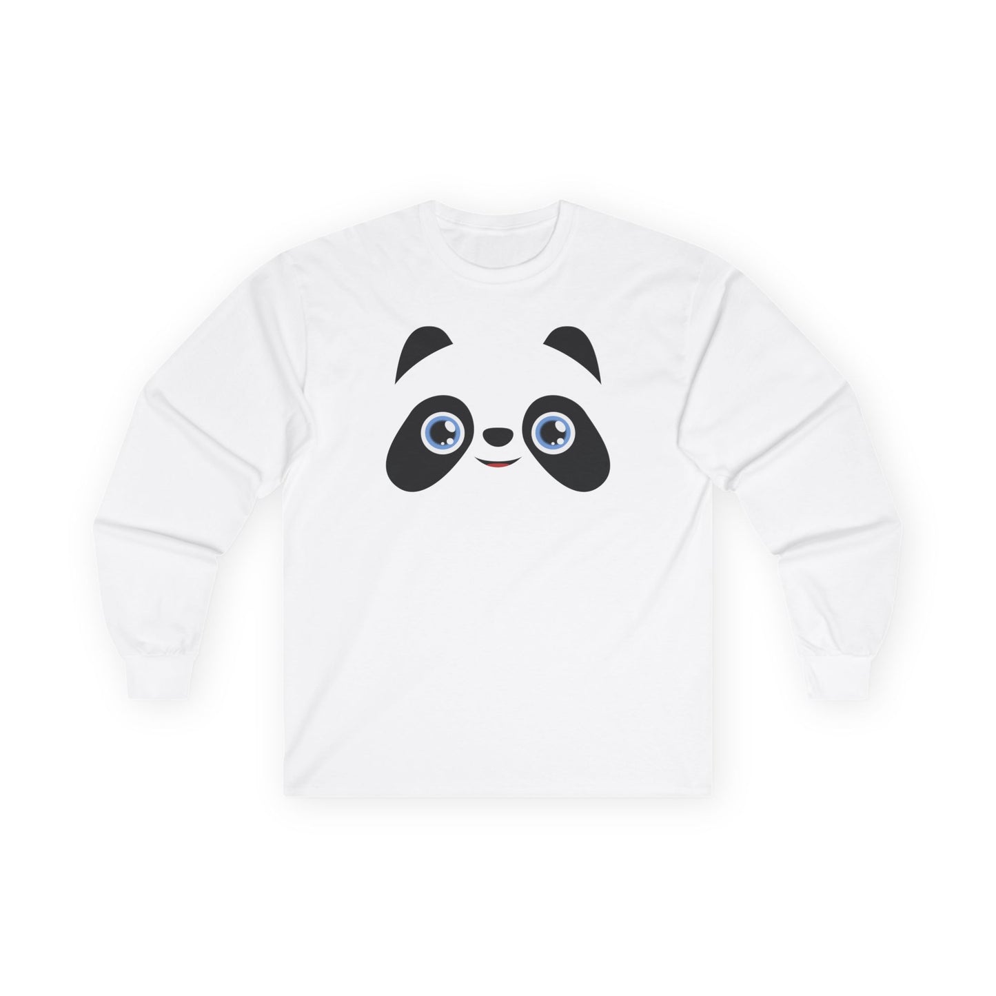 Pandamonium Long Sleeve Tee — Cute Cartoon Animal Shirt for Kids & Adults
