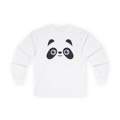 Pandamonium Long Sleeve Tee — Cute Cartoon Animal Shirt for Kids & Adults