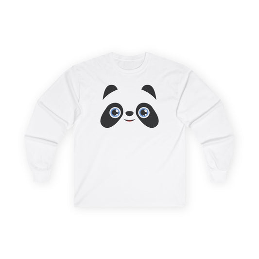 Pandamonium Long Sleeve Tee — Cute Cartoon Animal Shirt for Kids & Adults