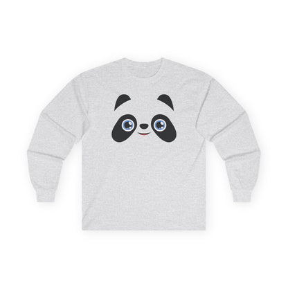 Pandamonium Long Sleeve Tee — Cute Cartoon Animal Shirt for Kids & Adults
