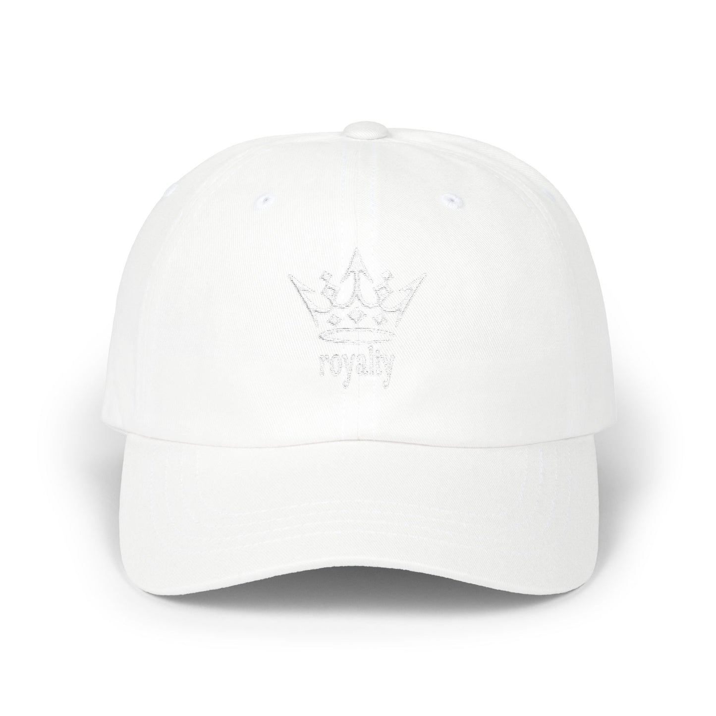 White Crown ‘Royalty’ Embroidery — Baseball Cap