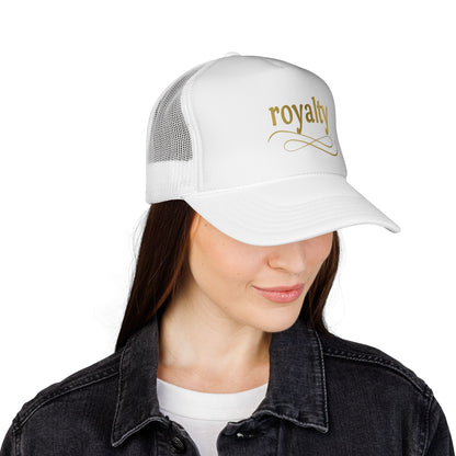 Gold Royalty Script Trucker Cap – Gold Script Mesh Hat
