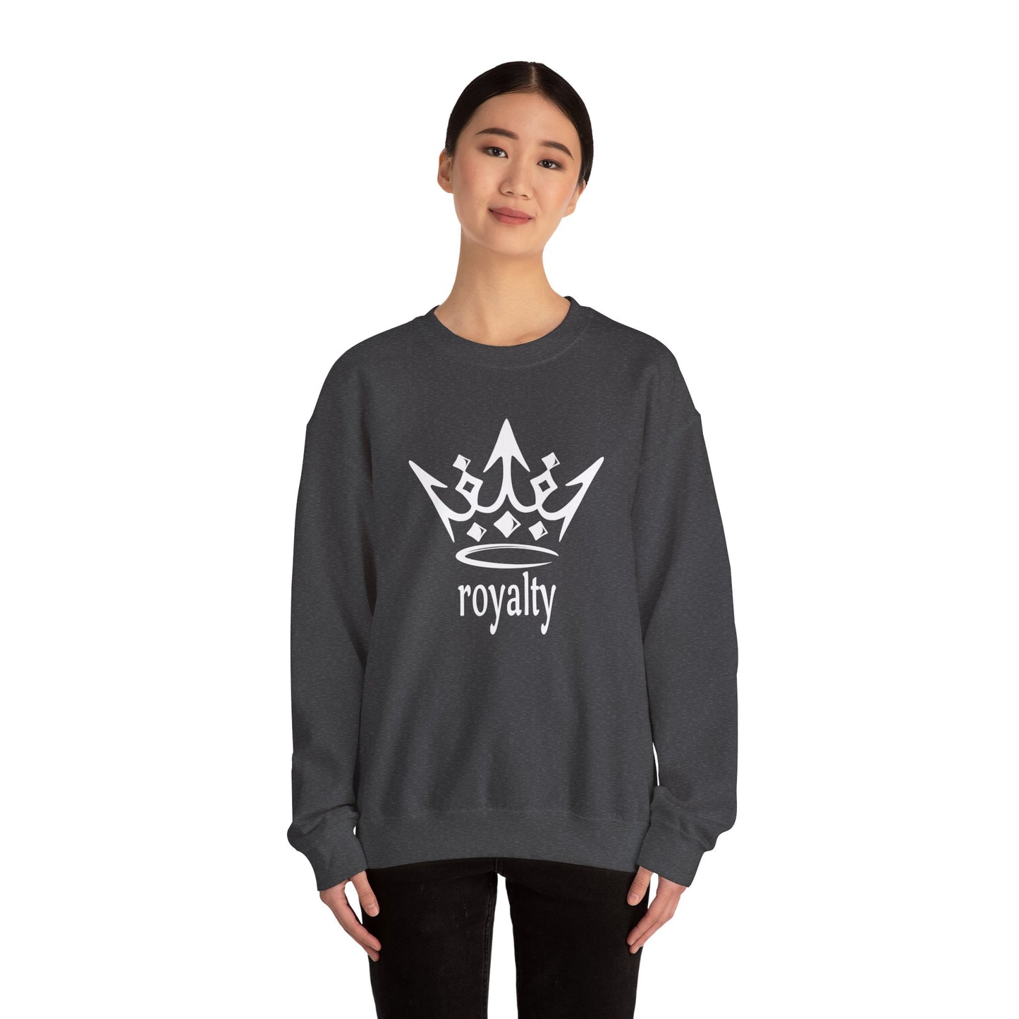 White Crown 'Royalty' – Graphic Crewneck for Regal Style
