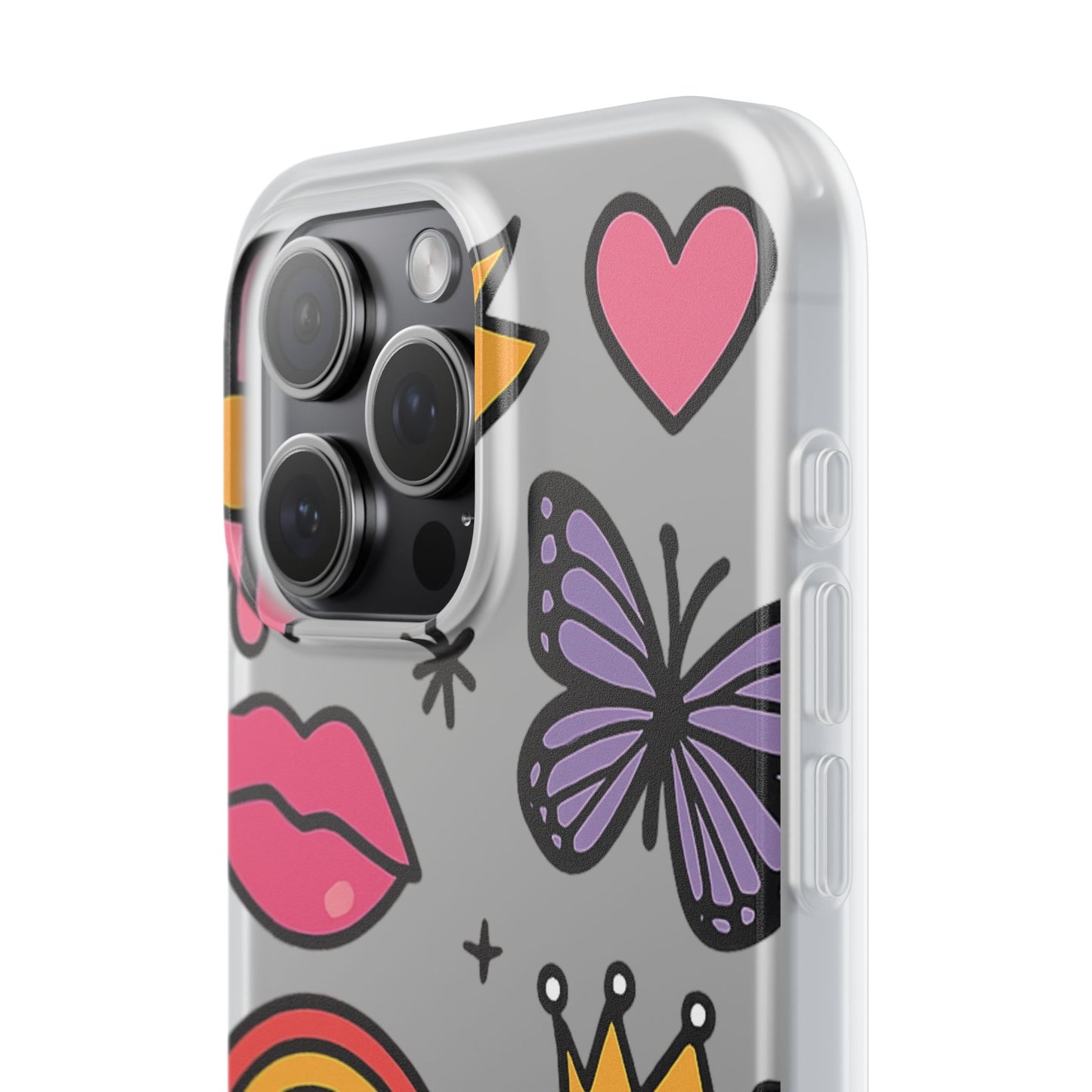 Doodle Pop Sticker Collage— Sleek Protective Flexi-Case