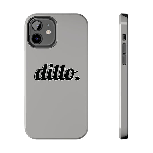 Ditto. Tough Phone Case — Retro Script Protective Phone Cover