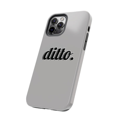 Ditto. Tough Phone Case — Retro Script Protective Phone Cover