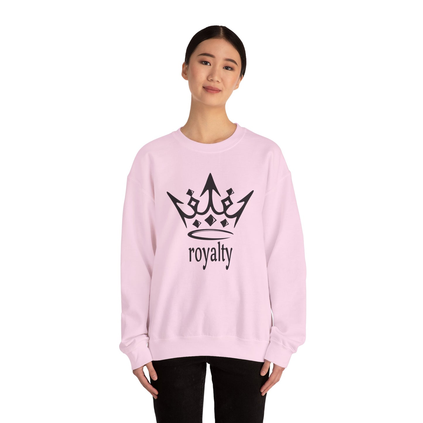 Royalty Crown Sweatshirt — 'royalty' Graphic Crewneck