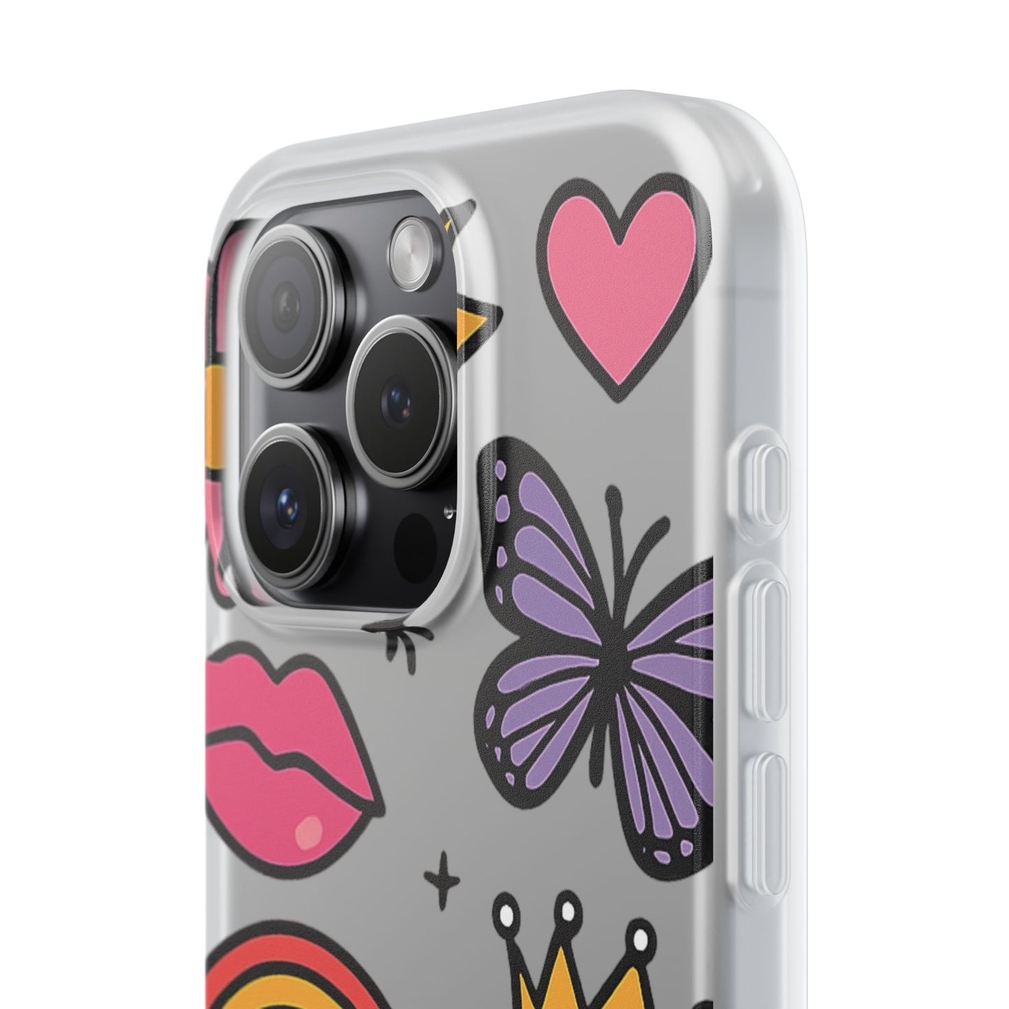 Doodle Pop Sticker Collage— Sleek Protective Flexi-Case