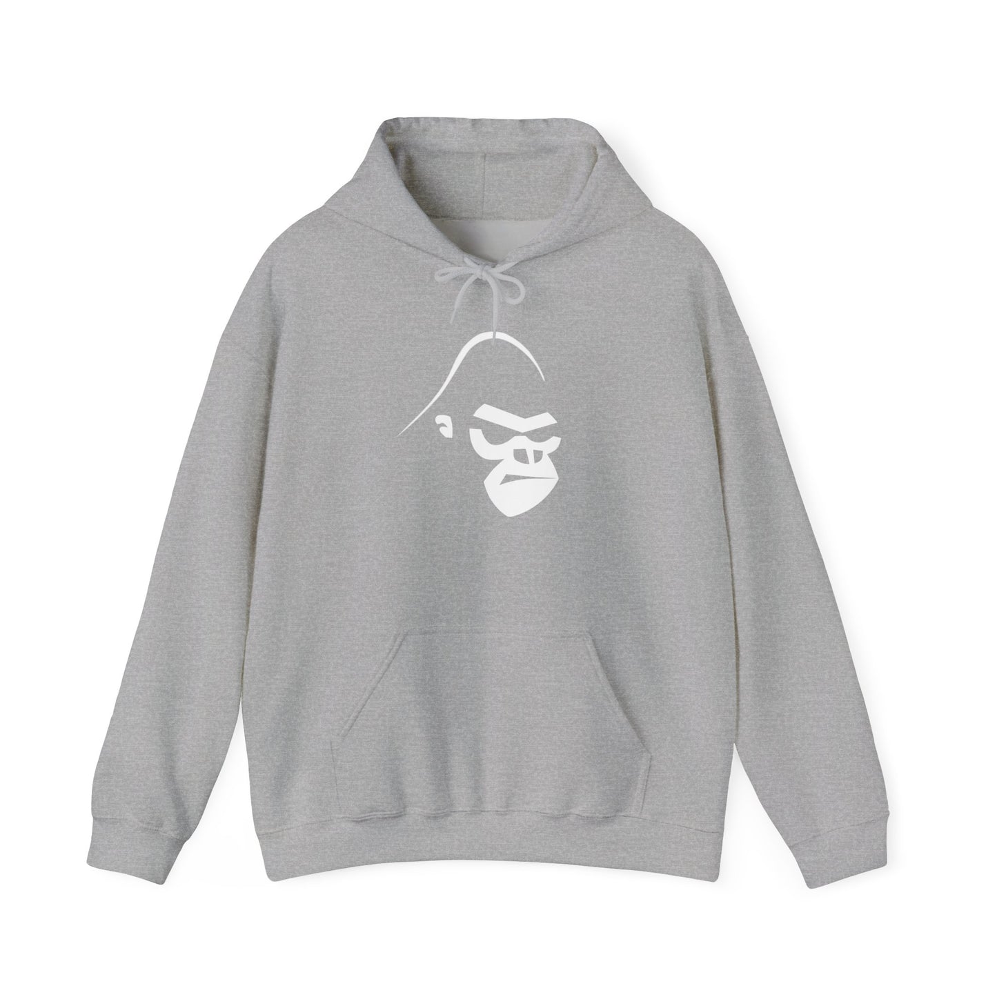 Gorilla Strength Hoodie - Minimal Ape Logo Pullover