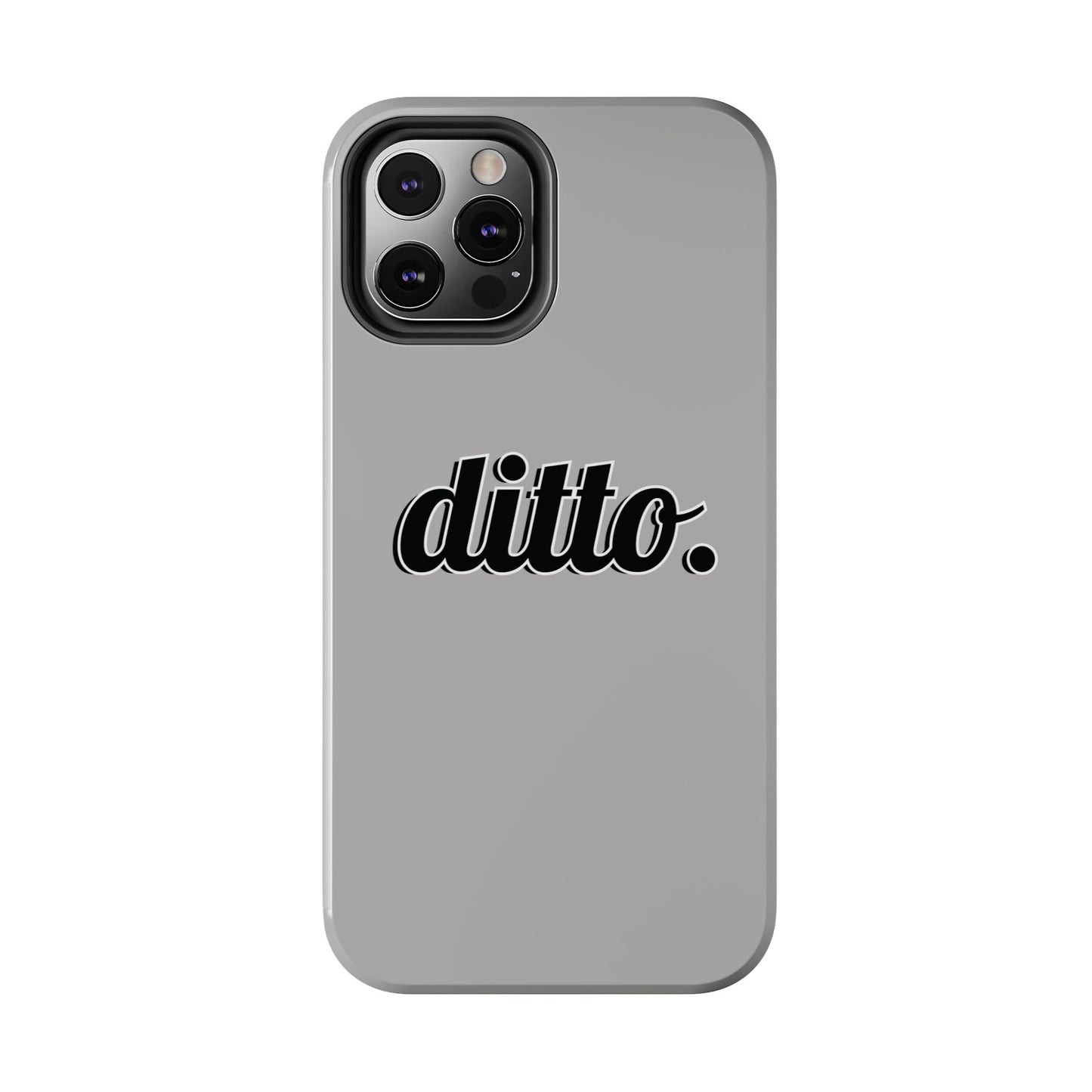 Ditto. Tough Phone Case — Retro Script Protective Phone Cover