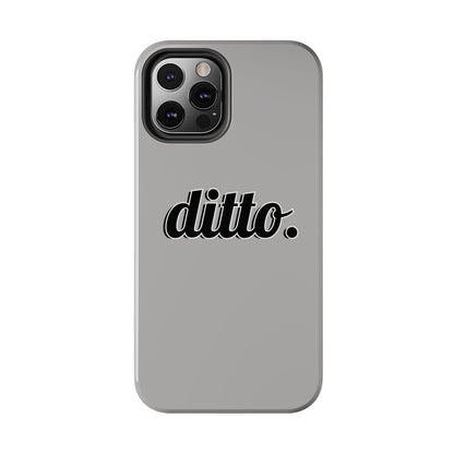 Ditto. Tough Phone Case — Retro Script Protective Phone Cover