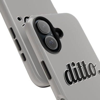 Ditto. Tough Phone Case — Retro Script Protective Phone Cover