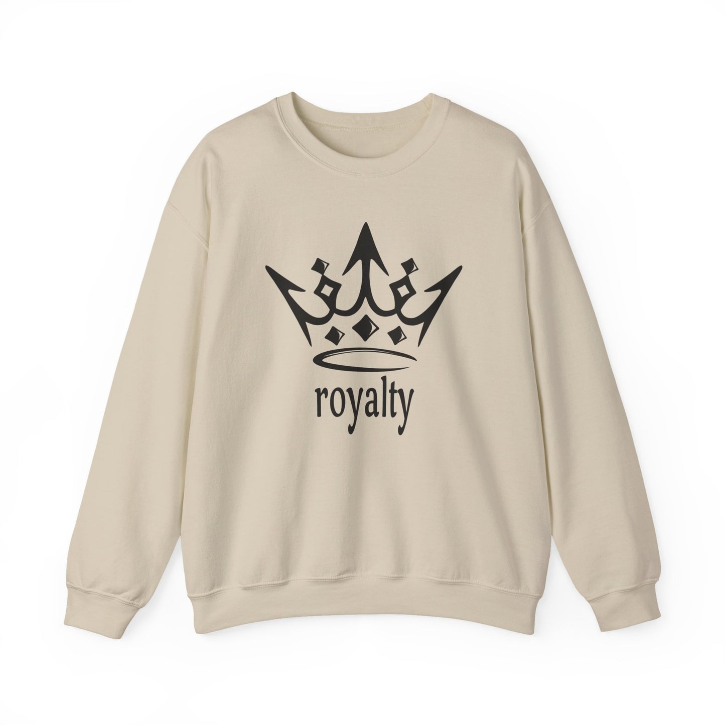Royalty Crown Sweatshirt — 'royalty' Graphic Crewneck