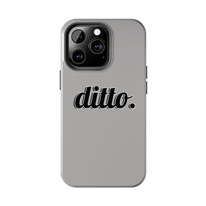 Ditto. Tough Phone Case — Retro Script Protective Phone Cover